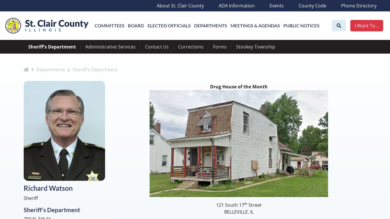 Sheriff's Department | Departments - St. Clair County, Illinois